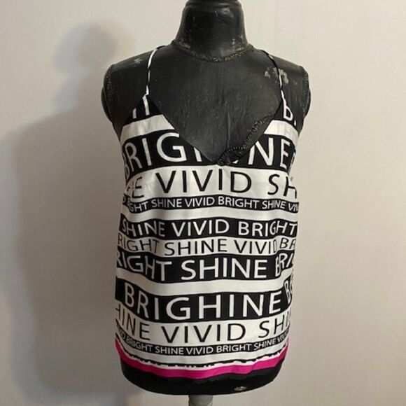Bar III Bright Shine Crisscross V-Neck top, size M - Picture 1 of 3